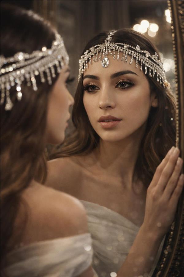 Fleur Zirkon Taşlı Alın Baş Aksesuarı